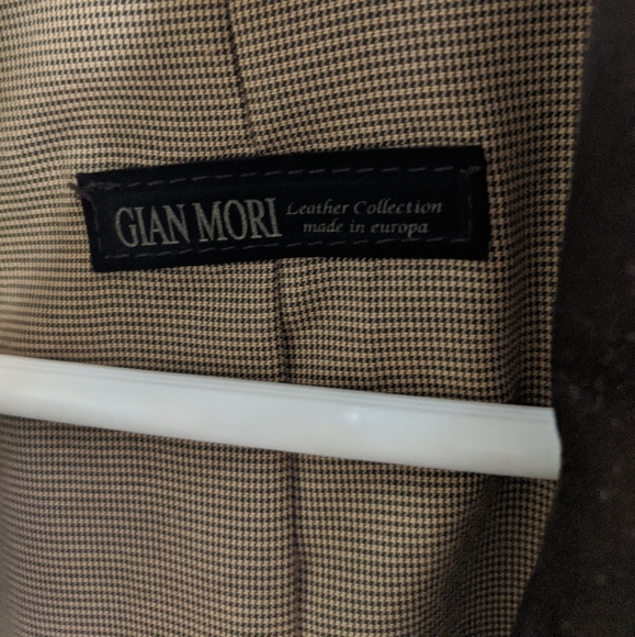 Gian Mori _ Men brown leather jacket never worn - Picture 3 of 6